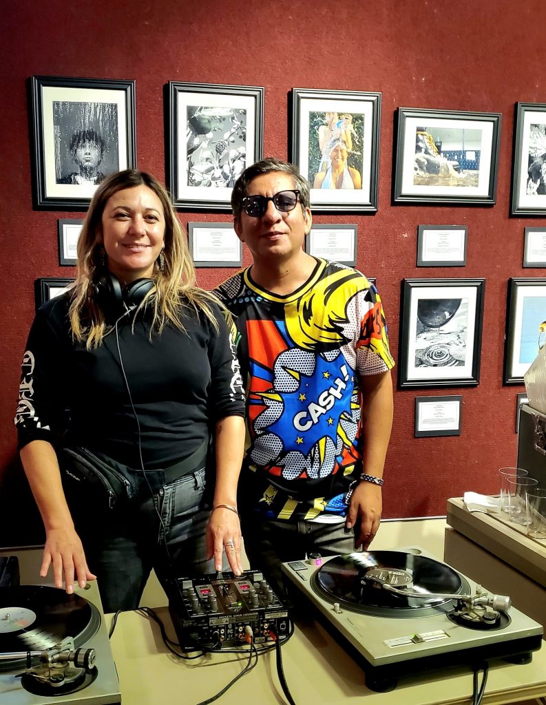 DJ Lucylibre and Francisco Eme, director of TheFont in San Ysidro